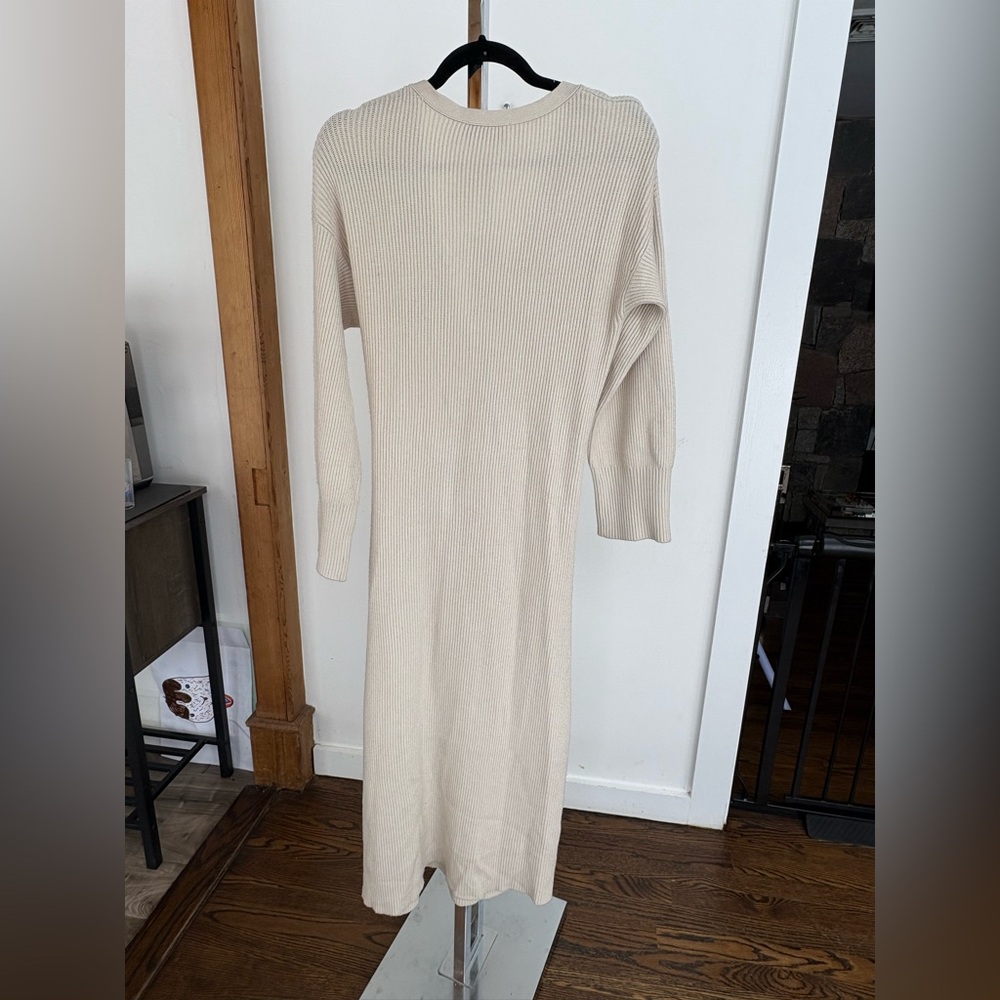 WAYF Sweater Cream Dress Size Large - Picture 3 of 8